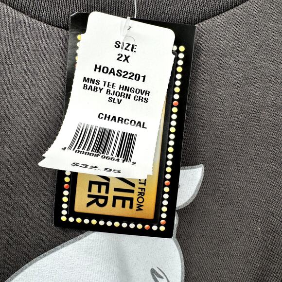 Caesars Palace T-Shirt Adult 2X THE HANGOVER Baby Carlos Bjorn Tee Gray NEW - Picture 6 of 7